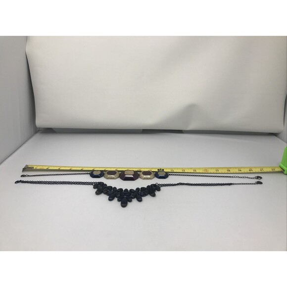 Lot of 2 VTG Liz Claiborne w BB Hangtag Necklace Bib & Multi Color Chunky - Picture 8 of 11